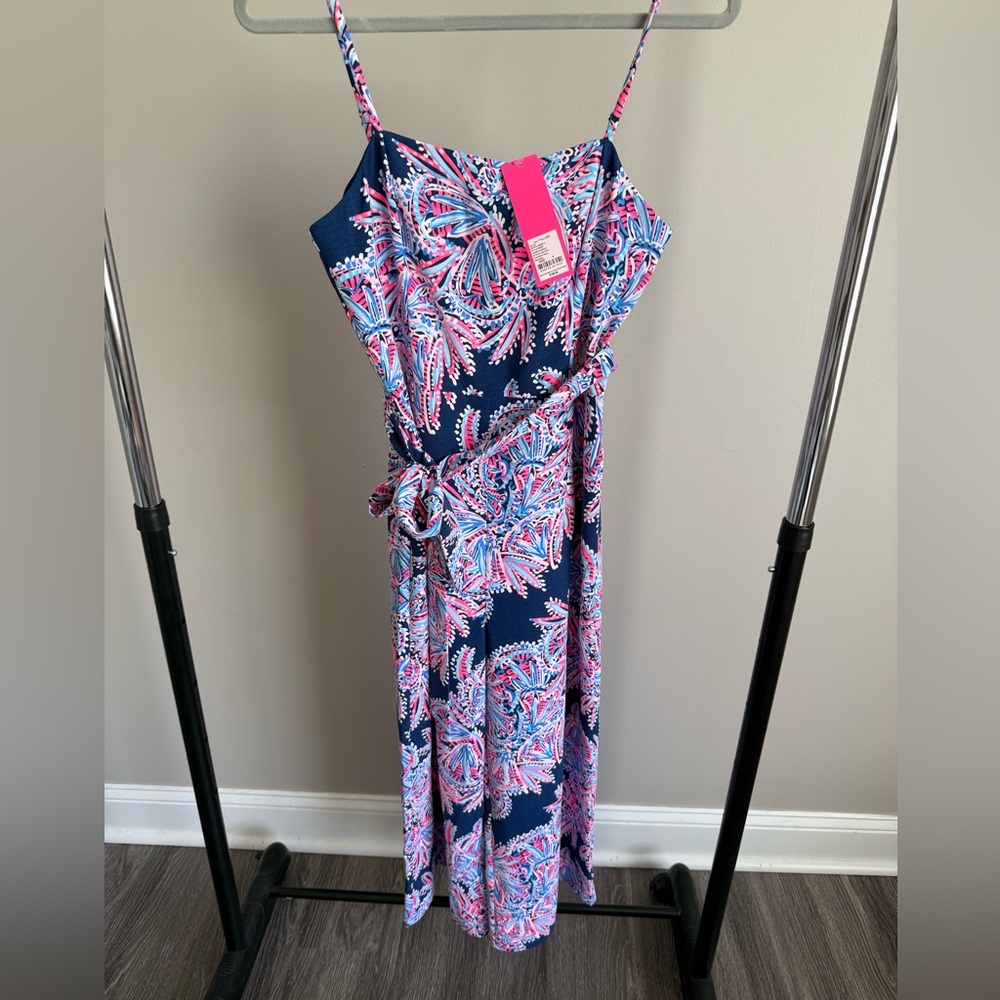 Lilly Pulitzer Sandra Jumpsuit in Oyster Bay Blue print